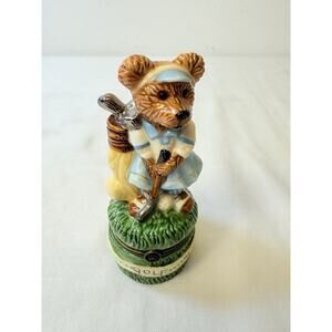 Boyds Bears Bear ware Golfing Bear Trinket Box